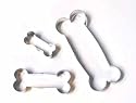 Dog Pet Bones Shaped Cookie Cutters Set Of 3 Asst Sizes