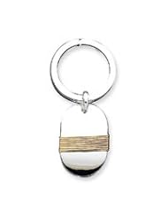 Sterling Silver Oval Key Ring