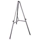 Triumph Display Easel,with Retract. Legs,Extends 37-62,Gray (GHE19250)