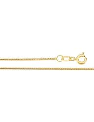 Diamond-Cut Snake Chain 14K Gold Yellow Ch502 24 Inch