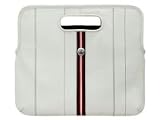 Crumpler Executive Rice Laptop Leather Bag (Size XL 13/15 inch W) - White/Red