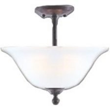 Two Light Ceiling Fixture, Bronze by World Wide Sourcing