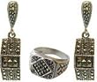 Girlfriend Gifts Silver Earrings and Ring (ers043)