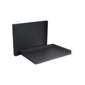 Archival Method Drop Front Box 1.5 13.5 x 19.5, Black