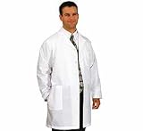 White Swan Uniforms Men's Long White Lab Coat