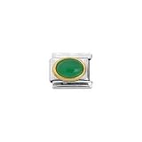 Zoppini Green Oval Link