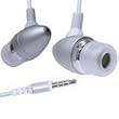 Premium Silver 3.5mm Aluminum Handsfree Stereo Headset Headphone Earphone with Built-in Microphone Remote for Apple Ipod Touch Itouch 2nd 3rd gen Iphone 3g 3gs Zune Mp3 Player PDA
