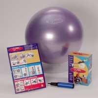 FitBALL Exercise Ball Package - 55 cm Color: Purple (PKG-FB55PUR)