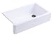 KOHLER K-6489-0 Whitehaven Self-Trimming Apron Front Single Basin Sink with Tall Apron, White KOHLER K-6489-0 Whitehaven Self-Trimming Apron Front Single Basin Sink with Tall Apron, White