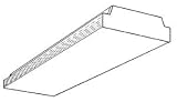 General 00487 AWW4-432-4EB8LHUNV 4' 4L T8 WRAP Commercial Ceiling Light Fixture