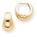 14k Polished Hinged Hoop Earrings