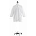 Medline MDT12WHT32E Polyester/Cotton Unisex Staff-Length Lab Coat with Buttons, 39" Length, Size 32, White