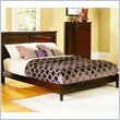 Twin Atlantic Furniture Monterey Platform Bed with Open Footrail in Antique Walnut