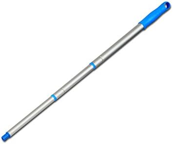 Microfiber Duster Extension Pole -Aluminum Telescoping Handle - Extends from 22" to 42" to Reach High &amp; Low - High Impact Plastic Hand Grip - Works with Microfiber Flexible Duster - 1-Year Guarantee