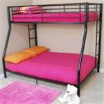 Sunset Twin/Double Bunk Bed - Black by Walker Edison