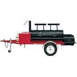 Brinkmann 855-4724-0 24 Deluxe Roadmaster Heavy-Gauge Charcoal/Wood Trailer Smoker & Grill
