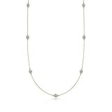1.00 ct. t.w. Diamond Station Necklace In 14kt Yellow Gold. 18