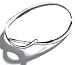 Bypass Bangle with 3 Brilliant Cut Diamonds by Hot Diamonds Sterling Silver