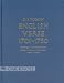 Book English Verse 1701-1750: A Catalogue of Separately Printed Poems With Notes on Contemporary Collected Editions