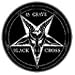 45 GRAVE - Black Cross - Button / Pin
