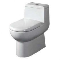 Whitehaus One Piece Dual Flush Eco-Friendly Toilet WHMFL3351-EB-W