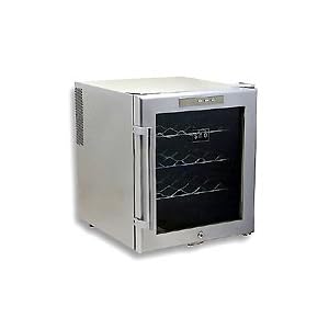Whynter WC-16S SNO 16 Bottle Wine Cooler, Platinum with Lock by