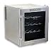 Whynter WC-16S SNO 16 Bottle Wine Cooler, Platinum with Lock
