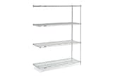 74'H Nexel Chrome Wire Shelving Add-On - 42'W X 24'D
