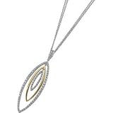14K Two Tone Gold Diamond Fashion Necklace