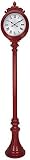 Durocraft 8 Foot Tall Double Sided Clock, Red