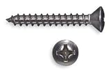 Stainless Steel 18-8 Oval Head Phillips Sheet Metal Screws #14 Silver
