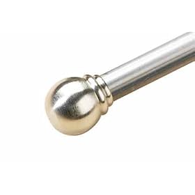 Nickel Ball Drapery Rod - 60108" by Umbra