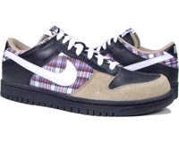 Buy Nike Dunk Low CL Plaid Edition Basketball Shoe (black / white / tweed)