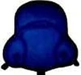 Western Saddle Full Coverage Cushion - Blue Fleece Design
