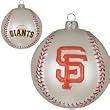 San Francisco Giants 3" Glass Baseball Holiday Tree Ornament - MLB Baseball