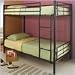Coaster Denley Metal Bunk Bed in Black Finish