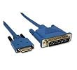 Cables To Go 25025 Cisco Compatible DCE 26-pin DB25 Female Smart Serial Cable, Blue (10 Feet/3.04 Meters)