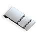 316L Stainless steel money clip with double row cable design.