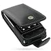 Electronics : Luxury Black Leather Premium Flip Case for LG Viewty KU990 (sold exclusively by Elite Electronics)