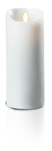 GKI/Bethlehem Lighting Luminara Wax Candle, 3.5 by 7-Inch, White
