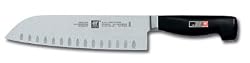 Henckels Four Star - 7" Santoku Hollow Edge Knife