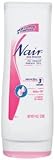 Nair Hair Remover Lotion Baby Oil 9 oz. (Bonus Packet of Bikini Cream Hair Remover)