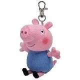 Peppa Pig TY Beanie Soft Keyring Keychain GEORGE
