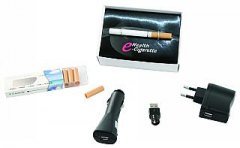 elektronische Zigarette e Wellness® - incl. 10 Depots mit Geschmacksrichtung Tabak MB und 0.0 mg Nikotin und umfangreichen Zubehör - das optimale Starter Set zum günstigen Preisnstigen Preis