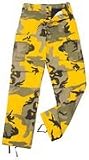 ULTRA FORCE STINGER YELLOW CAMOUFLAGE B.D.U. PANTS - Size M