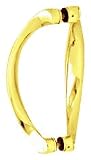 CRL 6 Brass Back-to-Back Sculptured Solid Pull Handle