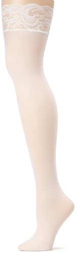 Leg Avenue Women's Sheer Lace Top Stockings with Back Seam #1101