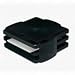 Rubbermaid 15026 Image Series Monitor Stand, 13-3/8W X 13-1/4D X 6-1/8H, Black Image