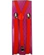 Outer Rebel Fashion Skinny Suspenders- Red
