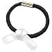France Luxe Little Knot Ponytail Holder - Nacro White